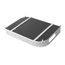 Deco Silver Metal Rectangular Serving Tray Set of 2 Pcs 25*35/40*30 cm