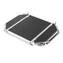 Deco Silver Metal Rectangular Serving Tray Set of 2 Pcs 36*26+41*31 cm