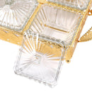 Metal Deco Gold Metal Candy Box Snack Tray 47*24*10 cm