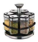 Revolving Spice Rack Herb Carousel Set of 6 Pcs 100 ml