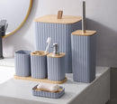 Toothbrush & Soap Holder Set Set of 6 Pcs