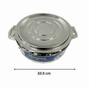 Stainless Steel Round Hot Pot Aristo Maxima Brand 8500 ml