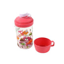 Plastic Reusable Airtight Kids Lunch Box and School Flask 20*14*6.5/17 cm