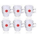 Lead Free Glass Tea Cup Set of 6 pcs 165 ml