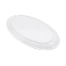 Melamine Oval Plate Plain White 16 inch