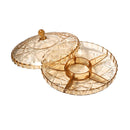 Acrylic Fruits & Nuts Divided Platter 30*16 cm