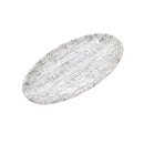 Melamine Oval Plate Plain White 16 inch