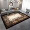 Contemporary Plaid Pattern Machine Woven Indoor Area Rug Carpet Timber Brown with Faded Border 200*300 cm