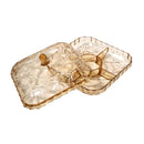 Acrylic Fruits & Nuts Divided Platter 28*15.5 cm