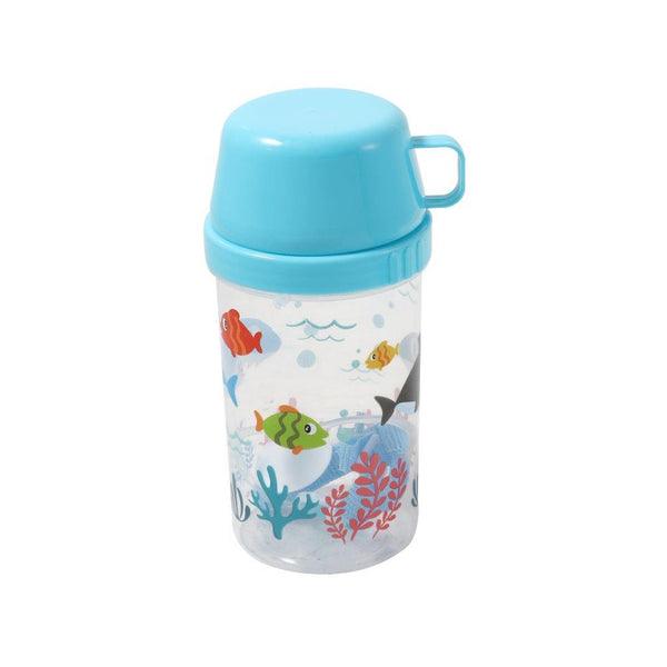 Plastic Reusable Airtight Kids Lunch Box and School Flask 20*14*6.5/17 cm