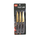 Stainless Steel Gold Fruit Knife Set of 6 Pcs 19.5 cm