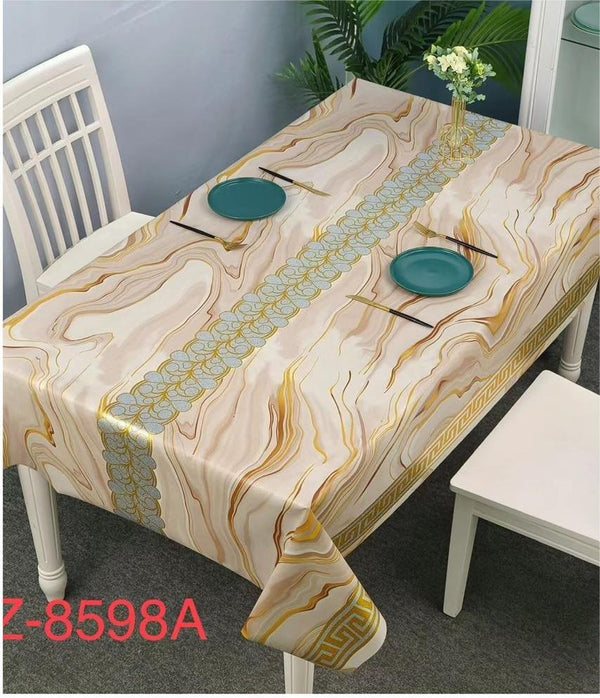 Premium Abstract Roman Design PVC Table Cloth Table Cover Protector 1.37*20 m