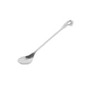 Stainless Steel Silver Swan Condiment Jar Seasoning Container with Spoon 15.5 cm