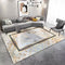Capella Roman Art Design Medalllion Machine Woven Indoor Area Rug Carpet Watercolor Greek Key Design Border 160*230 cm