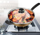 Casserole Sauce Pot Glass Lid 32 cm