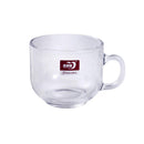 Lead Free Glass Tea Cup with Saucer Set of 6 210 ml
