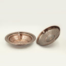 Stainless Steel Copper Plated Biryani Plate with Lid 32 cm