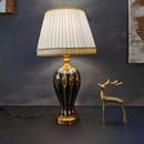 Home Decor Table Lamp Brown Base White Shade 35*60 cm