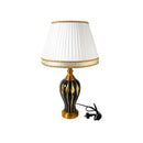 Home Decor Table Lamp Brown Base White Shade 35*60 cm