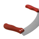 Pizza Rocker Cutter Knife Stainless Steel Double handle 24.5 cm