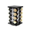 Revolving Spice Rack Herb Carousel Set of 16 Pcs 16*16*26.2 cm