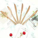 Stainless Steel Gold Table Knife Set of 6 Pcs Utensils