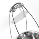 Metal Silver Charcoal Holder Basket 18*37cm
