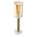 Home Decor Gold Crystal Glass Candlestick Holder 23 cm