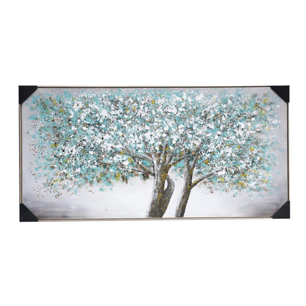 Home Decor Landscape Canvas Wall Art Abstract Tree Floral Oil Painting PVC Frame 70*140*3.5 cm