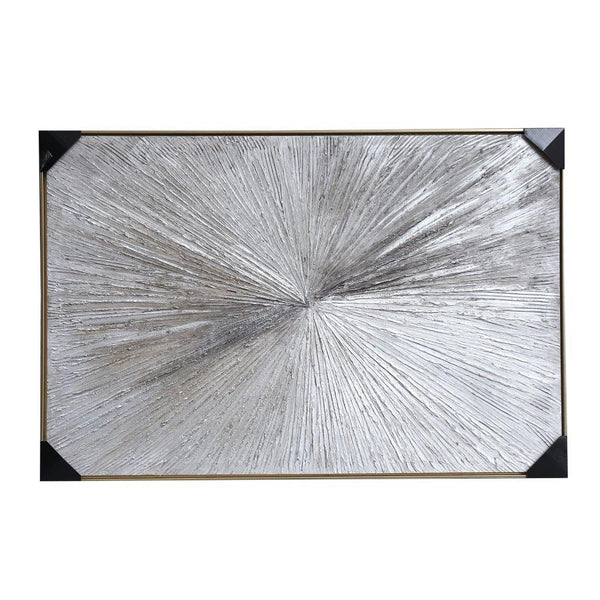 Home Decor Landscape Canvas Wall Art Abstract Grey Stardust Oil Painting PVC Frame 80*120*3.5 cm