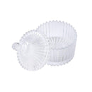 Glass Sugar Bowl with lid D - 7 cm ; H - 5 cm