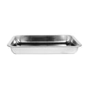 baking tray Stainless Steel Baking Tray Rectangular Shallow 35*26 cm 4.5 cm Depth-Classic Homeware &amp; Gifts-21655