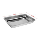 baking tray Stainless Steel Baking Tray Rectangular Shallow 44*34 cm 4.5 cm Depth-Classic Homeware & Gifts-21657