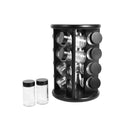 Revolving Spice Rack Herb Carousel Set of 16 Pcs
