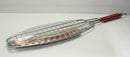 BBQ Fish Grill Rack Metal Silver Chrome 65cm*14cm