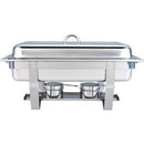 chafing dish-Stainless Steel Chafing Dish Single Platter 2 Burner 60*36*32 cm-Classic Homeware & Gifts