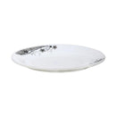 dollar store-Arcopal Dinnerware Oval Plate Black Flowers 8 inch-Classic Homeware & Gifts