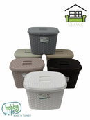 dollar store-Rattan Multipurpose Plastic Laundry Hamper Detergent Basket 2.5 Litre 20.5*14*16 cm-Classic Homeware & Gifts