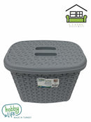 dollar store-Rattan Multipurpose Plastic Laundry Hamper Detergent Basket 2.5 Litre 20.5*14*16 cm-Classic Homeware & Gifts