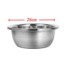 dollar store-Stainless Steel 26 cm Multipurpose Basin Bowl Height 10.5 cm-Classic Homeware & Gifts