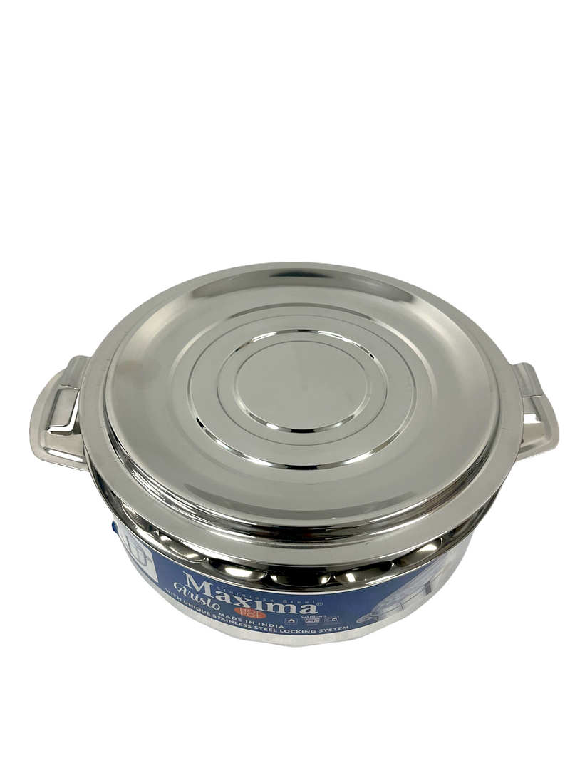 Stainless Steel Round Hot Pot Aristo Maxima Brand 5000 ml