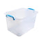 Multipurpose Plastic Stackable Storage Container Bins With Wheels 55*40*34 cm