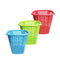 Multipurpose Plastic Laundry Basket Storage Utility Basket Multicolor 40.2*39.9*42.5 cm