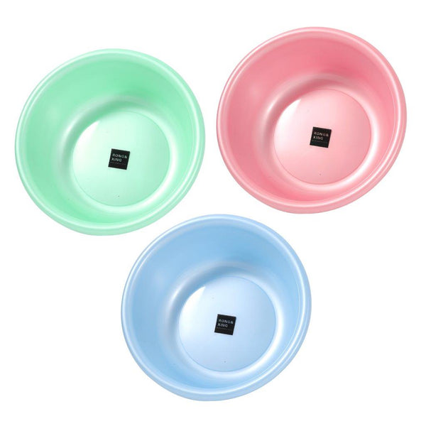 Multipurpose Plastic Round Wash Basin Wash Tub Multicolor 20 cm