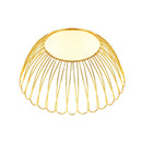 Deco Gold Plated Metal Fruit Basket 25.5*25.5*10.5 cm