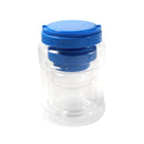 Plastic Storage Jar Set of 5 pcs with Lid 8.5*12CM/11*15CM/14*19 cm