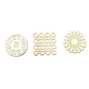 Deco Round Non Slip Coaster Heat Resistant Placemats Set of 6 cm 10 cm