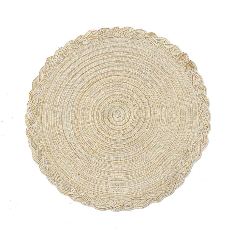 Multicolor Deco Round Braided Cotton Dinimg Table Placemat
