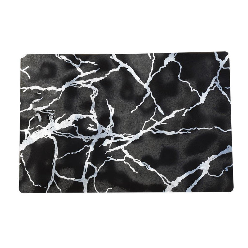 Multicolor Rectangle Metallic Marble Pattern Plastic Dining Table Placemat