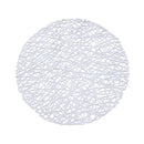 Multi-color Round Abstract Pattern Plastic Dining Table Placemat